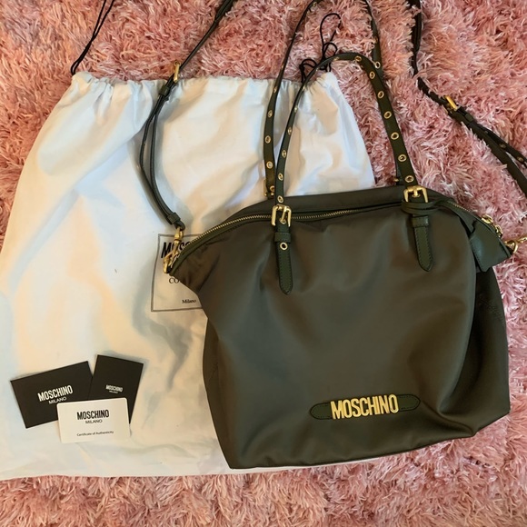 Moschino nylon signature tote bag Clearance